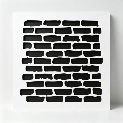 Bricks Wall Pattern Stencil